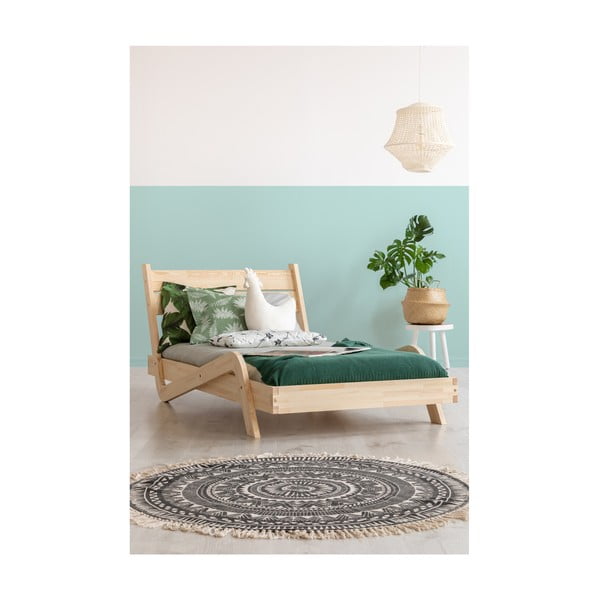 Detská posteľ z borovicového dreva Adeko Zigzag, 80 × 200 cm-image-2