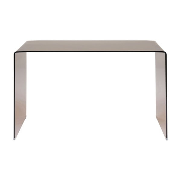 Sklenený pracovný stôl Kare Design Visible Amber, 125 x 60 cm