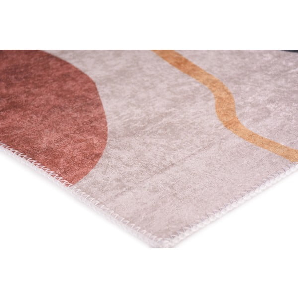 Umývateľný behúň v modro-krémovej farbe 80x200 cm – Vitaus-image-2