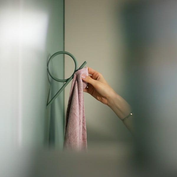 Sivozelený nástenný kovový háčik Tuba L – Spinder Design-image-3