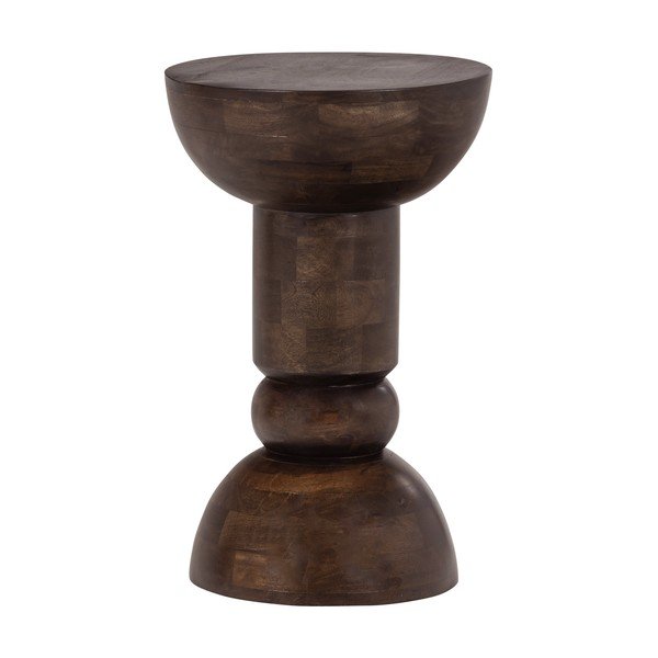 Okrúhly odkladací stolík z mangového dreva ø 46 cm Emel – WOOOD