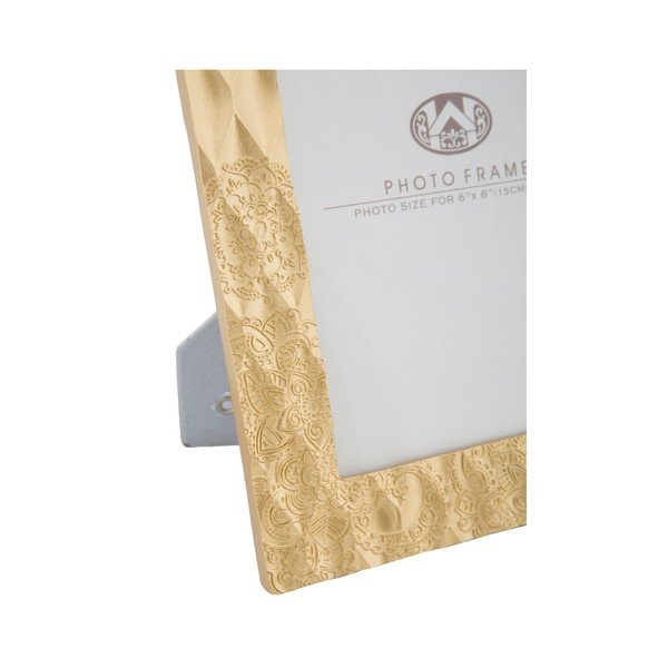 Žltý fotorámik v živicovom ráme Mauro Ferretti Glam Carving, 21 × 26 cm-image-2