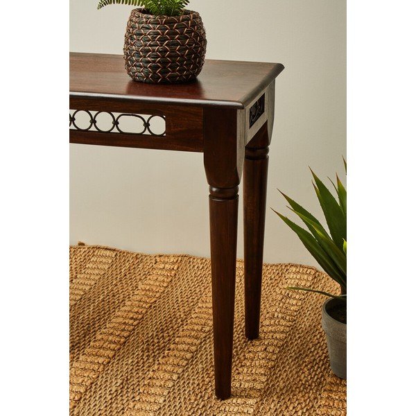Konzolový stolík z masívu rosewood v tmavo prírodnej farbe 45x120 cm Srina – Premier Housewares-image-4