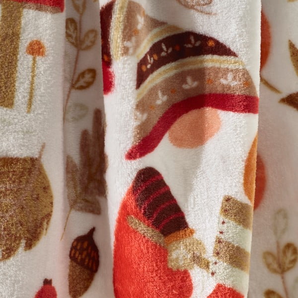 Oranžová/hnedá deka z mikroplyšu 130x170 cm Woodland Gonks – Catherine Lansfield-image-2