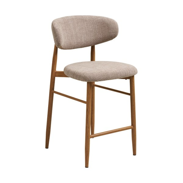 Béžová/v prírodnej farbe čalúnená barová stolička (výška sedadla 65 cm) Levanto – House Nordic