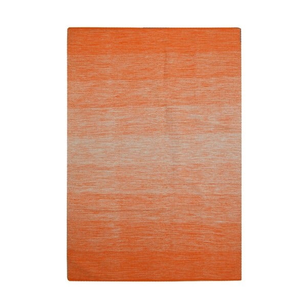 Oranžovo-biely bavlnený koberec The Rug Republic Delight, 230 x 160 cm
