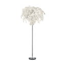 Biela stojacia lampa Reality Leavy, výška 180 cm