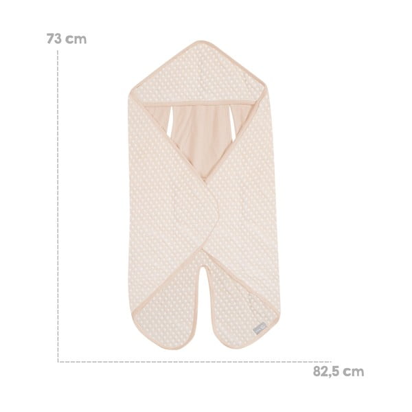 Béžová bavlnená detská zavinovačka do autosedačky 73x82, 5 cm Frosty Almond – Roba-image-1