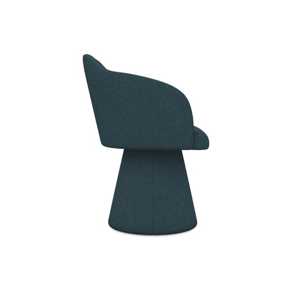 Čalúnené jedálenské kreslo v petrolejovej farbe Kanoa – Makamii-image-2