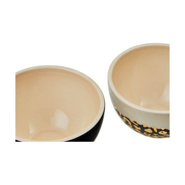 Misky z kameniny v krémovo-zlatej farbe v súprave 2 ks 180 ml London – Premier Housewares-image-1