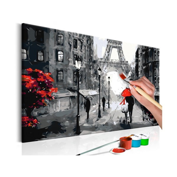 DIY set na tvorbu vlastného obrazu na plátne Artgeist Paris Love, 60 × 40 cm