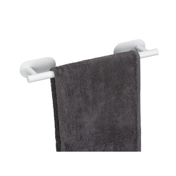Biely samodržiaci držiak na uteráky z nehrdzavejúcej ocele Orea Uno – Wenko-image-4
