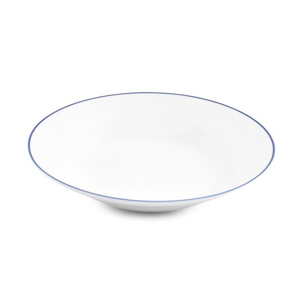Biely hlboký  porcelánový tanier ø 23 cm Basic White – BonBistro-image-1