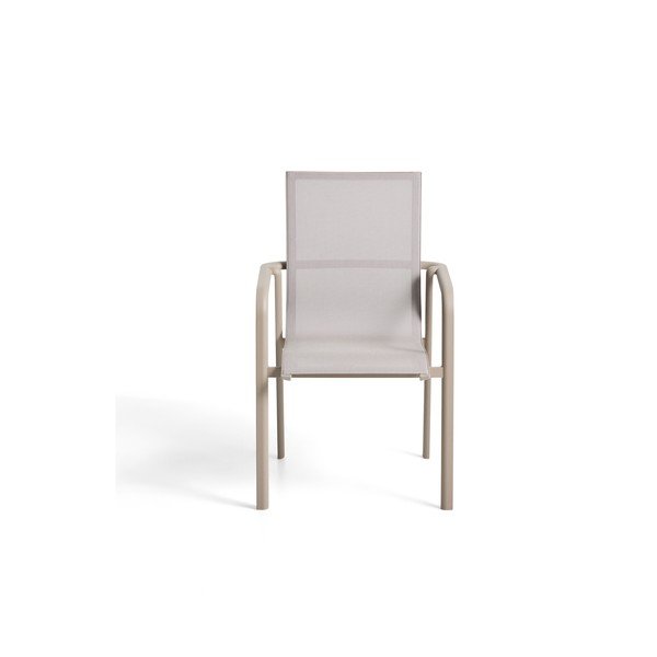 Béžová/taupe záhradná stolička Canea – Kave Home