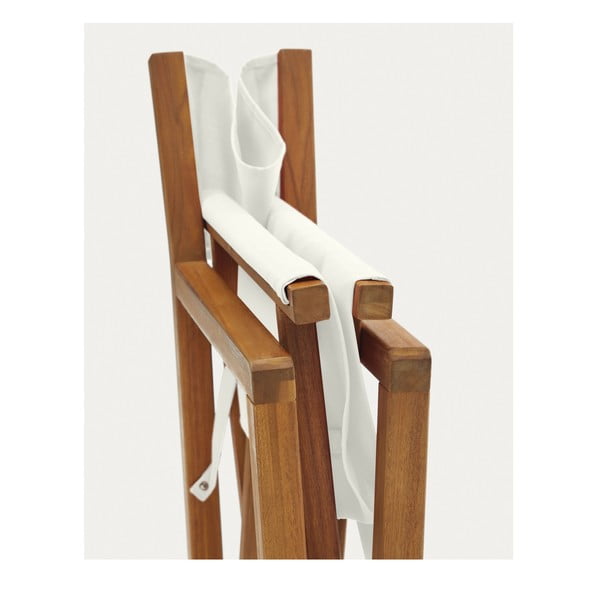 Biele/v prírodnej farbe drevené záhradné stoličky v súprave 2 ks Thianna – Kave Home-image-4