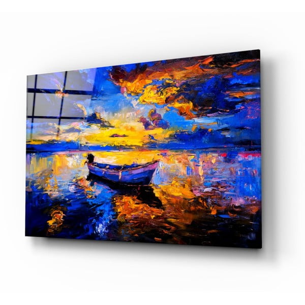 Sklenený obraz Insigne Navy Blue Sunset, 72 x 46 cm