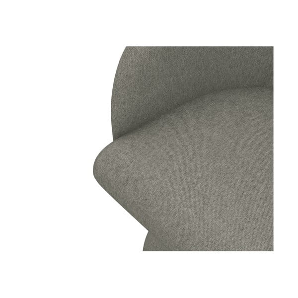 Sivé čalúnené jedálenské kreslo Kanoa – Makamii-image-4