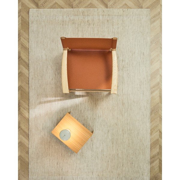 Krémový ručne tkaný vlnený koberec 160x230 cm Dalena – Kave Home-image-1