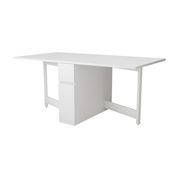 Biely skladací multifunkčný stôl Woodman Kungla-image-2