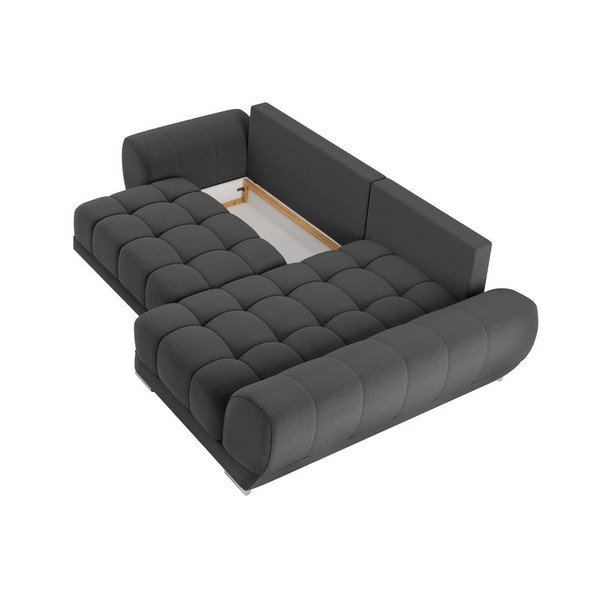 Tmavosivá rozkladacia rohová pohovka Windsor & Co Sofas Cloudlet, pravý roh-image-4