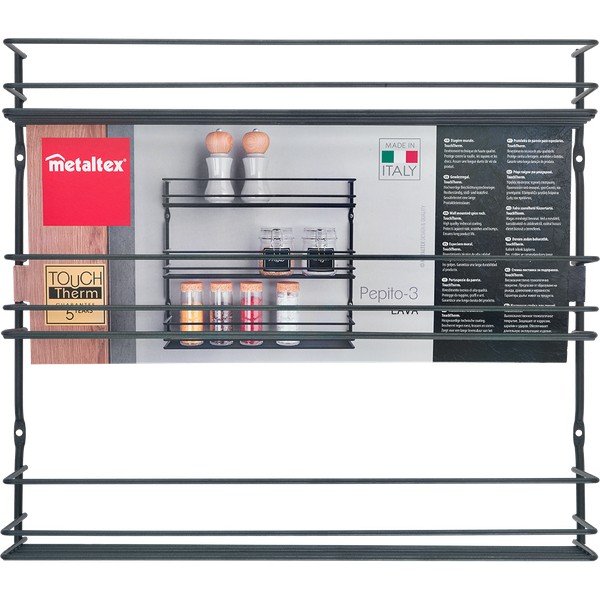 Nástenný organizér na koreničky z nehrdzavejúcej ocele Pepito – Metaltex-image-2
