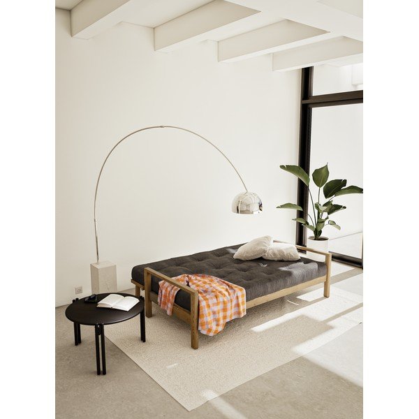 Čierny okrúhly konferenčný stolík z borovicového dreva ø 60 cm Sticks – Karup Design-image-4