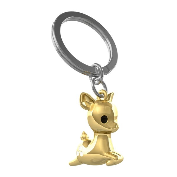 Kľúčenka v zlatej farbe Le Studio Fallowdeer Key Ring
