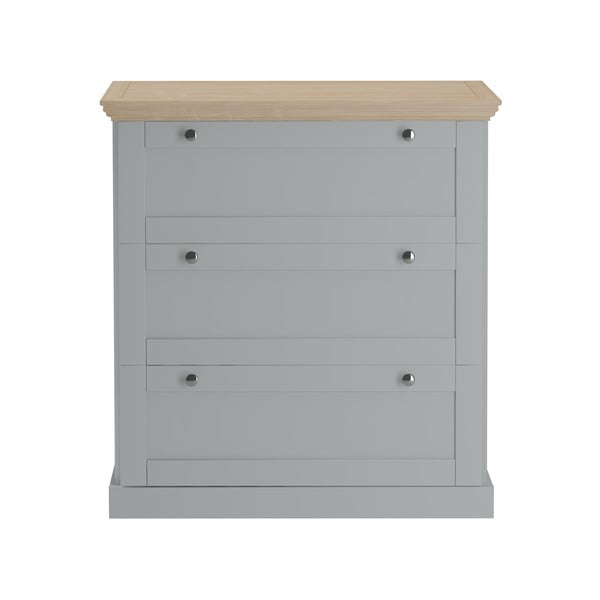 Sivá vysoká komoda 75x80 cm Binz – Støraa