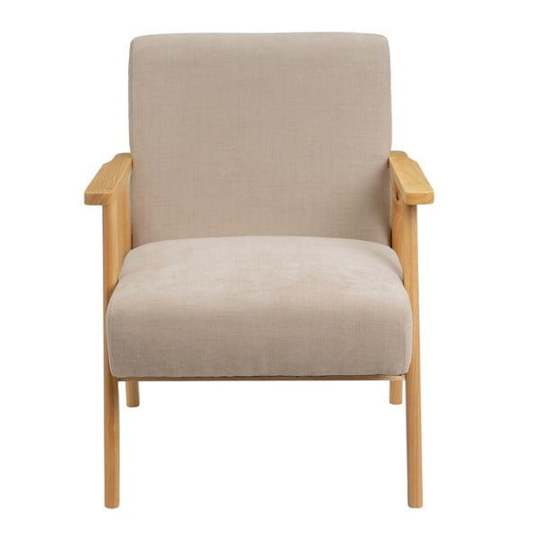 Béžové ženilkové kreslo Vintage – Casa Selección-image-2