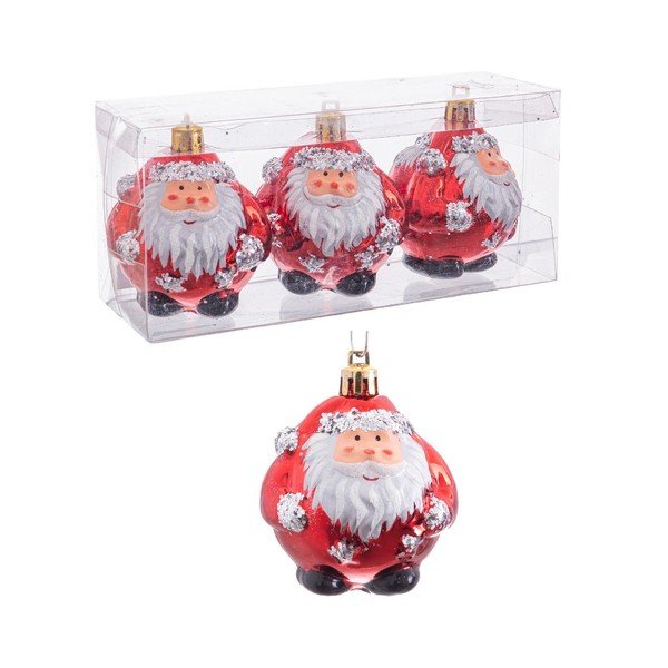 Vianočné ozdoby v súprave 3 ks Santa Claus – Casa Selección