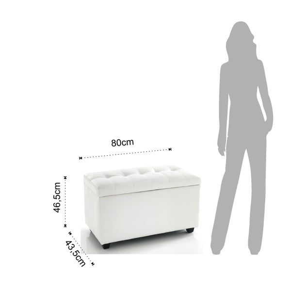 Biela lavica s úložným priestorom Tomasucci Nice-image-3