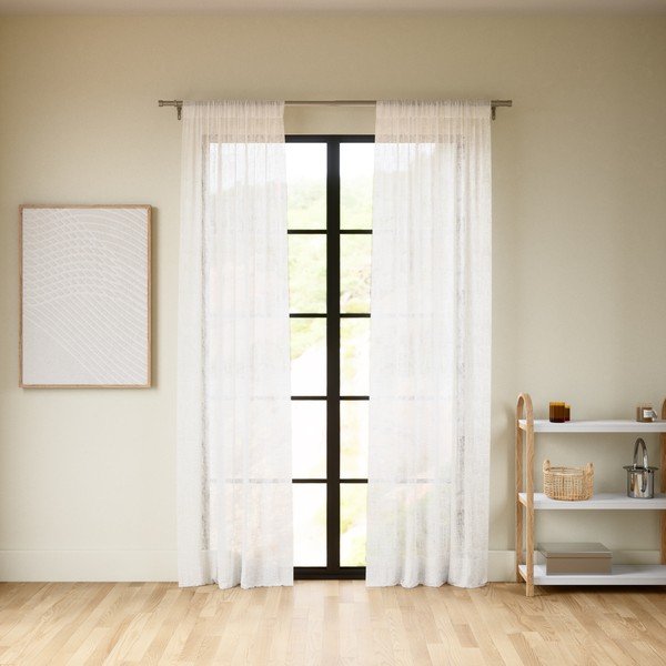 Biele záclony v súprave 2 ks 132x213 cm Sheera – Umbra-image-3
