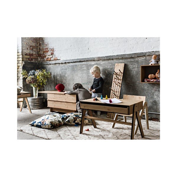 Detský písací stôl z bambusu Moso so sivými detailmi We Do Wood Geo 's-image-3