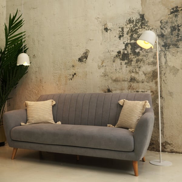 Biela stojacia lampa SULION Paris, výška 150 cm-image-1