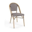 Bielo-hnedá vonkajšia stolička Kave Home Marilyn