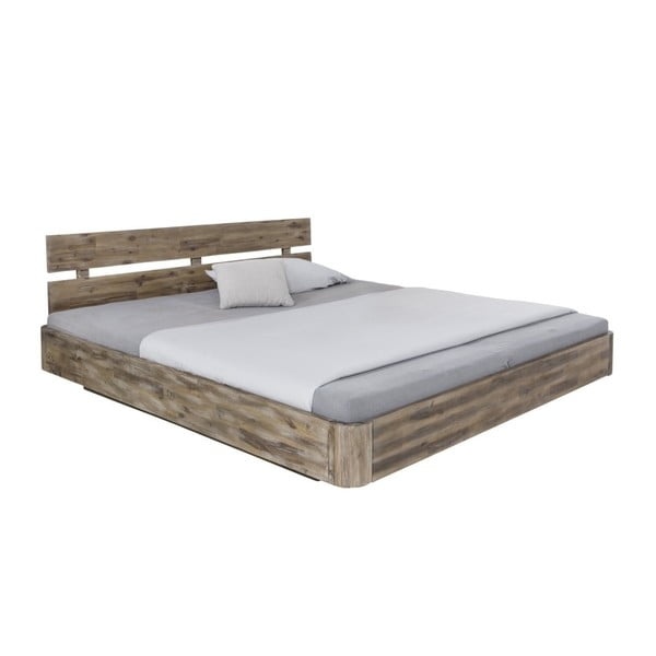 Dvojlôžková posteľ z akáciového dreva Woodking Darryl, 180 x 200 cm