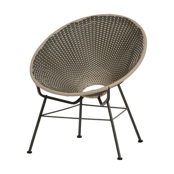 Zelené z umelého ratanu záhradné kreslo Kazoun – WOOOD