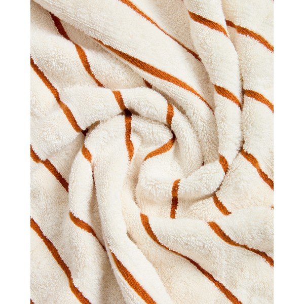 Oranžový/béžový froté bavlnený uterák 50x90 cm Dorane – Kave Home-image-3