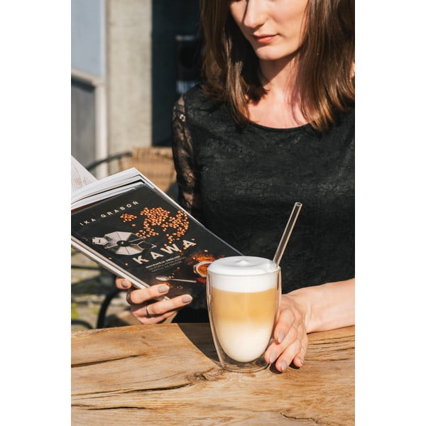 Dvojstenné/na latte sklenené hrnčeky v súprave 6 ks 350 ml – Vialli Design-image-4