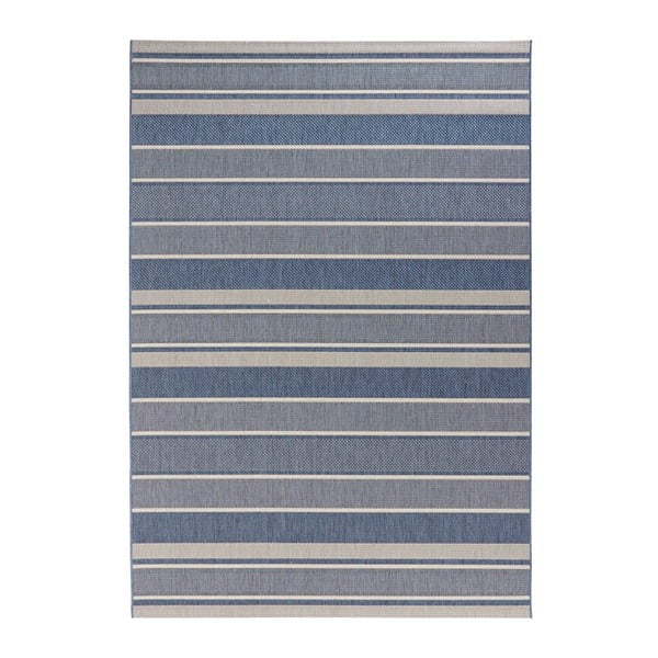 Modrý vonkajší koberec NORTHRUGS Strap, 120 x 170 cm