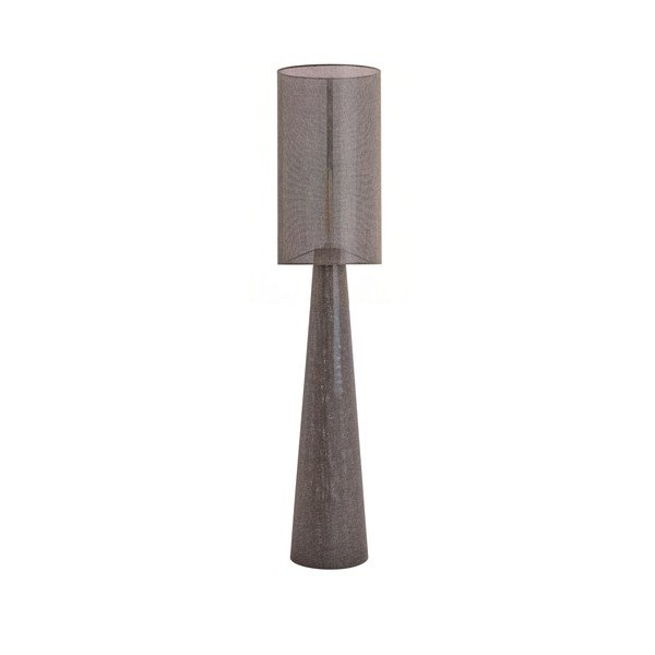 Hnedá stojacia lampa s textilným tienidlom (výška  180 cm) Micky – Light & Living