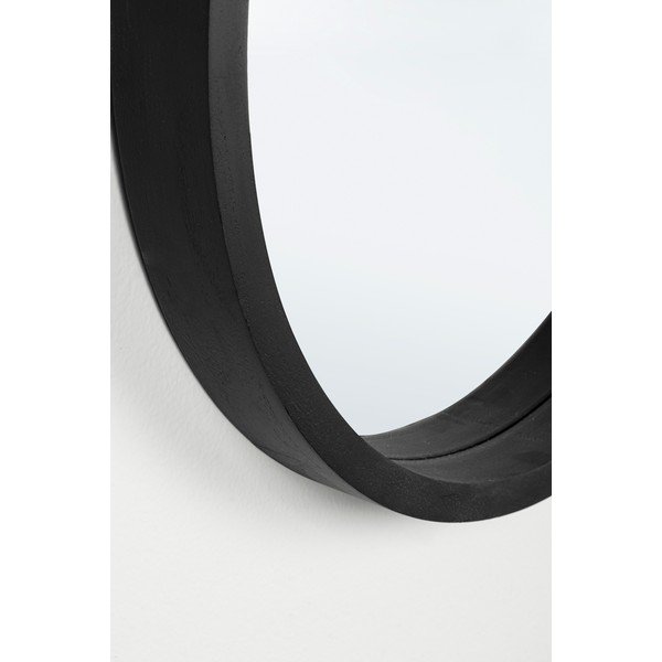 Nástenné zrkadlo s dreveným rámom ø 52 cm Tiziano – Bizzotto-image-3