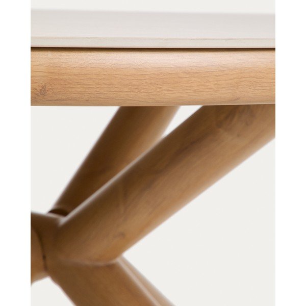 Okrúhly záhradný jedálenský stôl s keramickou doskou ø 148 cm Mirtia – Kave Home-image-3