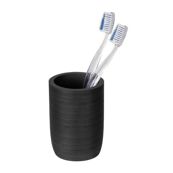 Čierny téglik na zubné kefky z polyresínu Altavalle – Wenko-image-2