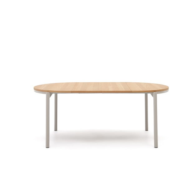 Okrúhly rozkladací jedálenský stôl v dekore duba ø 120 cm Montuiri – Kave Home-image-2