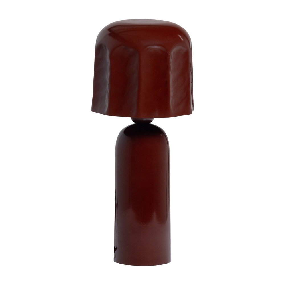 Hnedá kovová stolová lampa (výška 39 cm) Lumira – WOOOD