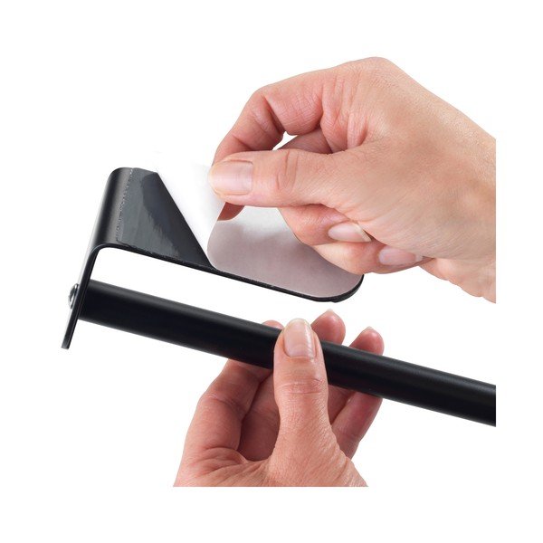 Čierny nástenný držiak na kuchynské utierky Wenko Nio-image-3