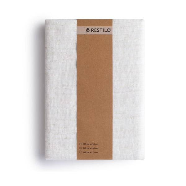 Krémovobiely záves 140x250 cm Drimar – Restilo-image-3