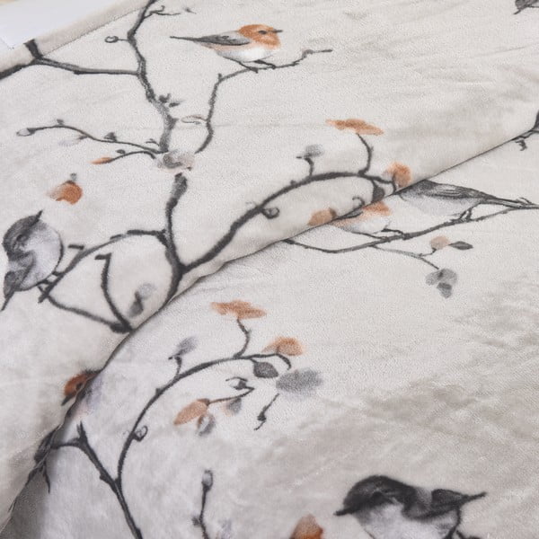 Sivé mikroplyšové obliečky na jednolôžko 140x200 cm Ronja – My House-image-1