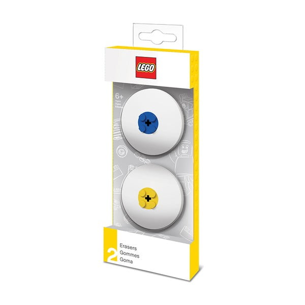 Sada 2 gúm LEGO® Blue & Yellow